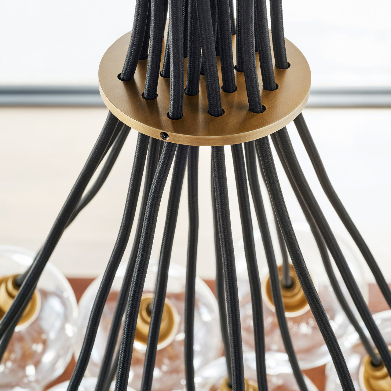 Gambit Chandelier, 19-Light, Brass, 22.3"W (700GMBMP19CR 70DN4W5)