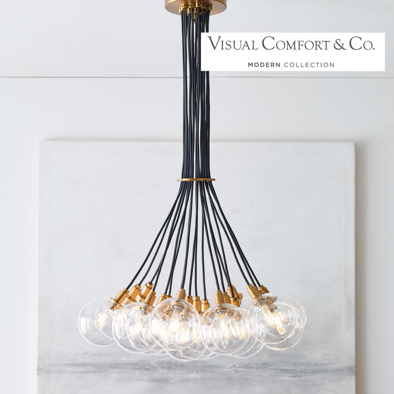 Gambit Chandelier, 19-Light, Brass, 22.3"W (700GMBMP19CR 70DN4W5)