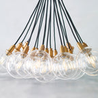 Gambit Chandelier, 19-Light, LED, Brass, 22.3"W (700GMBMP19CR-LED927 70DN4W6)