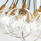 Gambit Chandelier, 19-Light, LED, Brass, 22.3"W (700GMBMP19CR-LED927 70DN4W6)