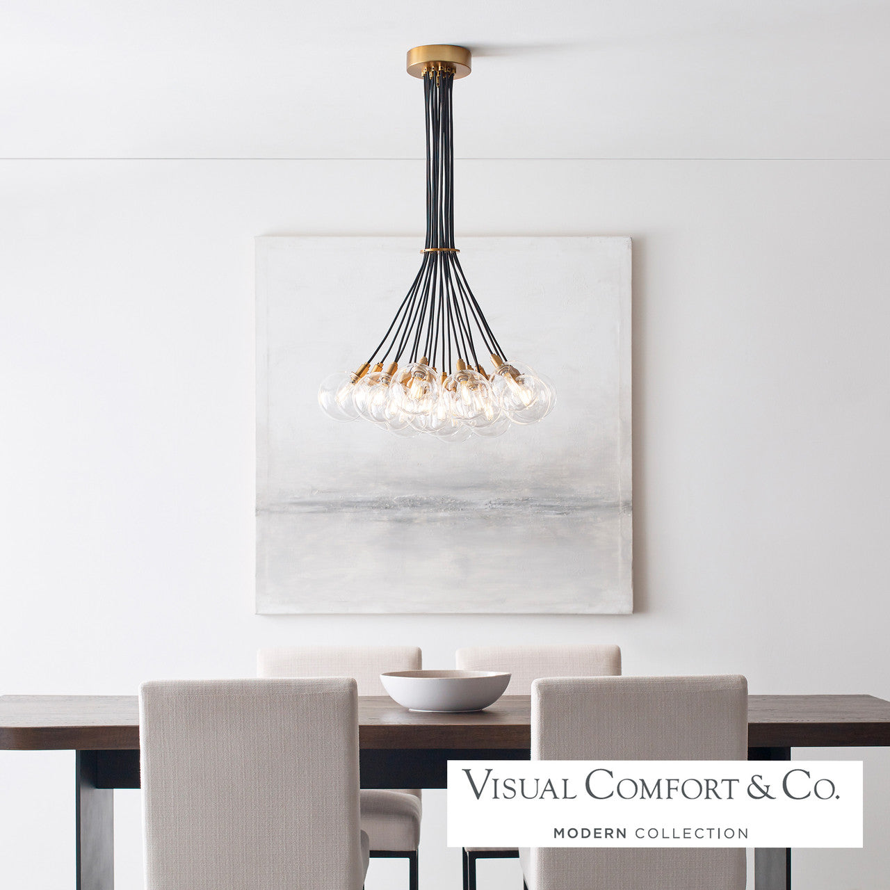 Gambit Chandelier, 19-Light, Brass, 22.3"W (700GMBMP19CR 70DN4W5)