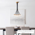 Gambit Chandelier, 19-Light, LED, Brass, 22.3"W (700GMBMP19CR-LED927 70DN4W6)