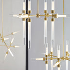Linger Chandelier, 12-Light, LED, Brass, Natural Brass, 38.4"W (700LNG12NB-LED930 70P9E4W)