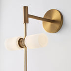 ModernRail Wall Sconce, 8-Light, LED, Aged Brass, 36"H (700MDWS3CRR 70DR3LD)