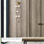 ModernRail Wall Sconce, 8-Light, LED, Aged Brass, 36"H (700MDWS3CRR 70DR3LD)