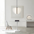 Nyra Chandelier, 1-Light, LED, Nightshade Black, Acrylic, 27.5"W (700NYR28B-LED930 70PDEUE)