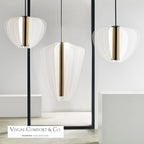 Nyra Chandelier, 1-Light, LED, Nightshade Black, Acrylic, 27.5"W (700NYR28B-LED930 70PDEUE)