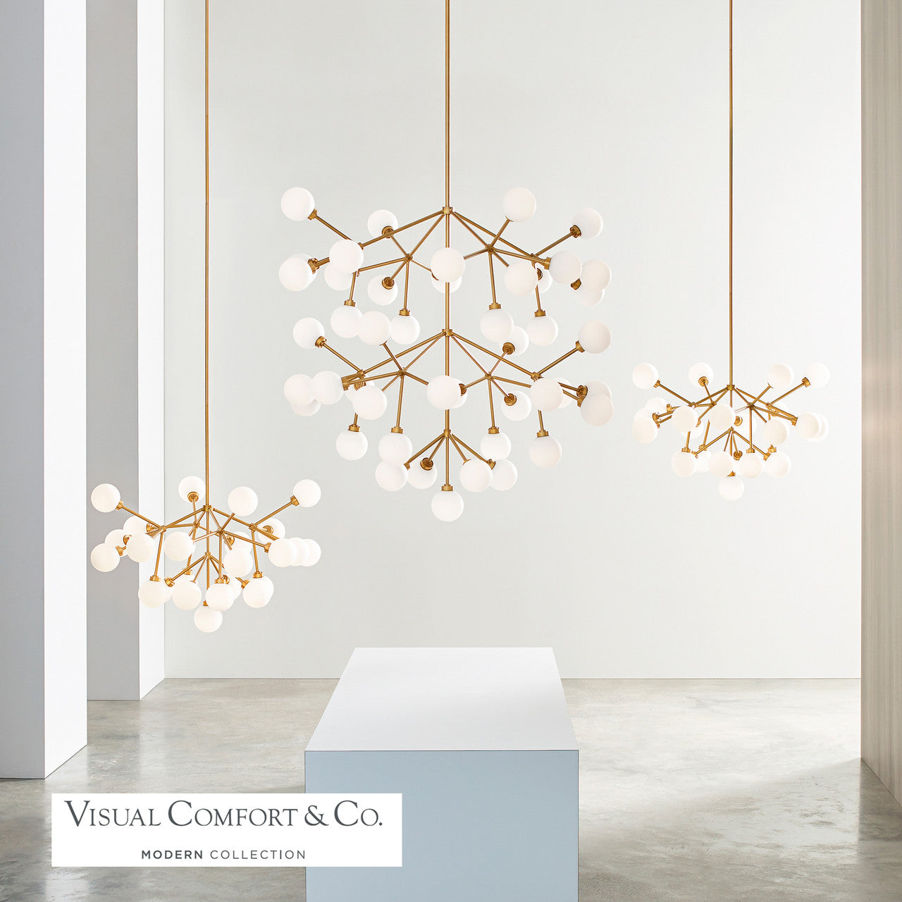 Mara Chandelier, 25-Light, 2-Tier, LED, Aged Brass, Glass, 29"W (700MRAWR-LED927 70E7EVR)