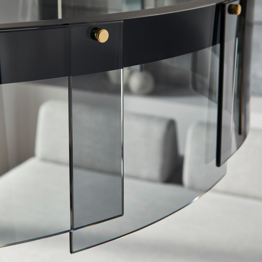 Stratos Chandelier, 1-Light, LED, Black, Transparent Glass, 30.75"W (700STR30KB-LED927 70E7HTX)