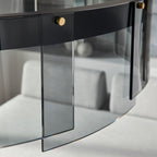 Stratos Chandelier, 1-Light, LED, Black, Transparent Glass, 30.75"W (700STR30KB-LED927 70E7HTX)