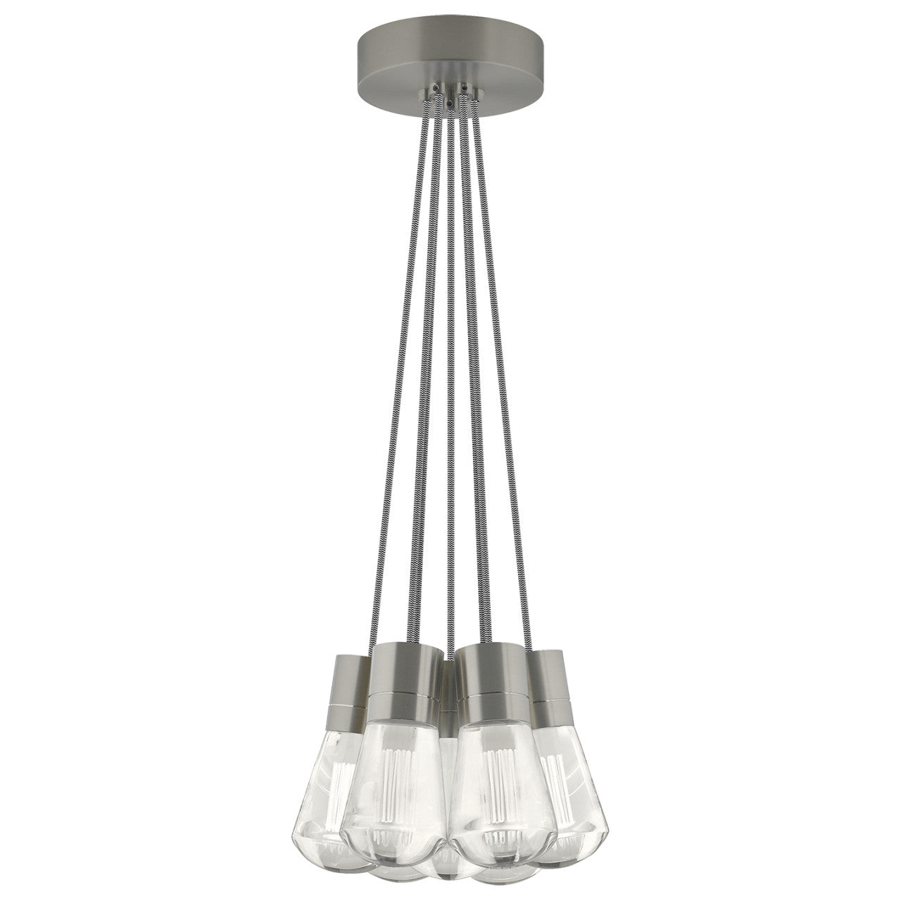 Alva Pendant, 7-Light, LED, Black, 14"W (700TDALVPMC7BB-LEDWD 70E7KRY)
