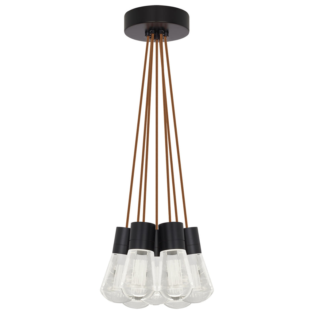 Alva Pendant, 7-Light, LED, Black, 14"W (700TDALVPMC7OB-LED930 70E7KTG)