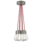 Alva Pendant, 7-Light, LED, Satin Nickel, 14"W (700TDALVPMC7PS-LED922 70EACKJ)