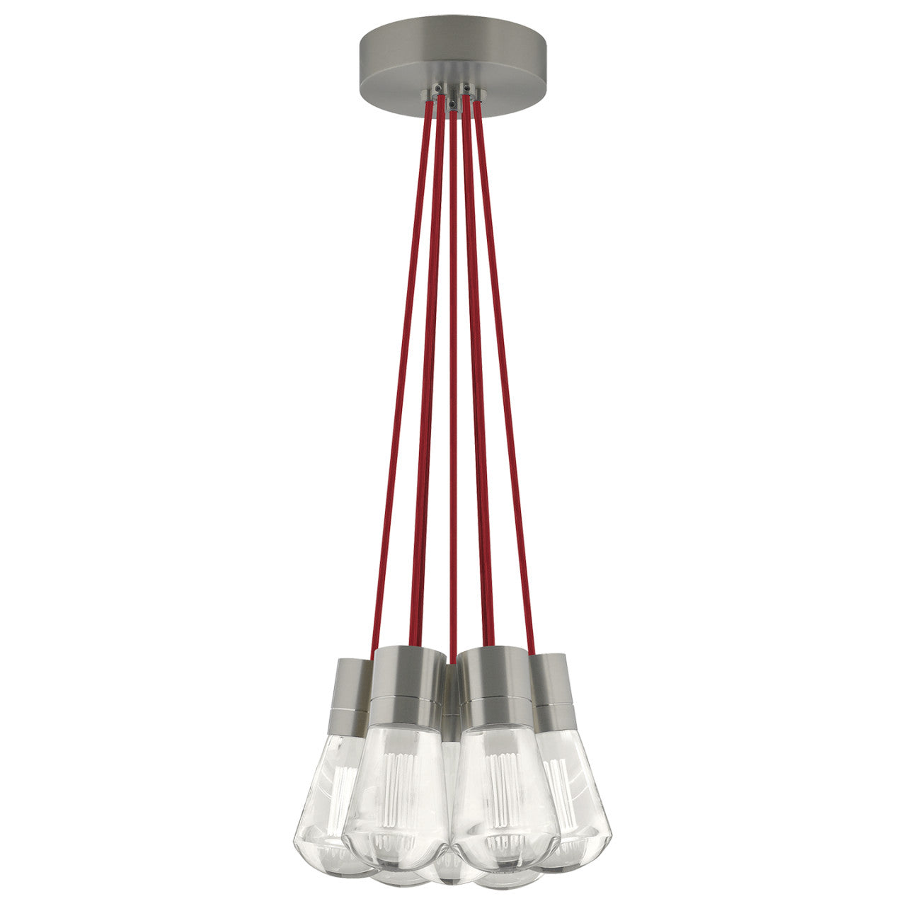 Alva Pendant, 7-Light, LED, Satin Nickel, 14"W (700TDALVPMC7PS-LED922 70EACKJ)