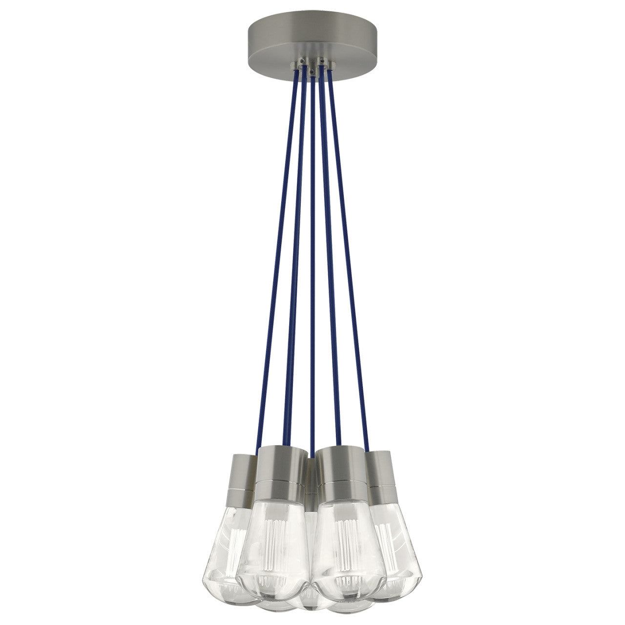 Alva Pendant, 7-Light, LED, Satin Nickel, 14"W (700TDALVPMC7IS-LED922 70E7KTC)