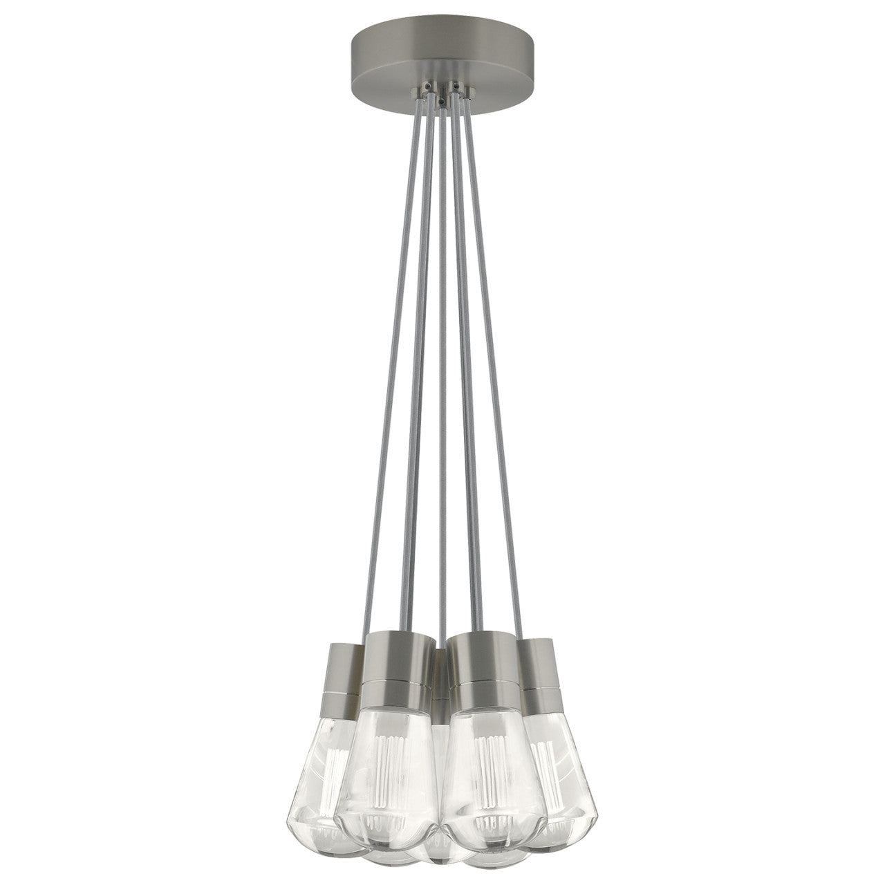 Alva Pendant, 7-Light, LED, Black, 14"W (700TDALVPMC7PB-LED922 70EACKC)
