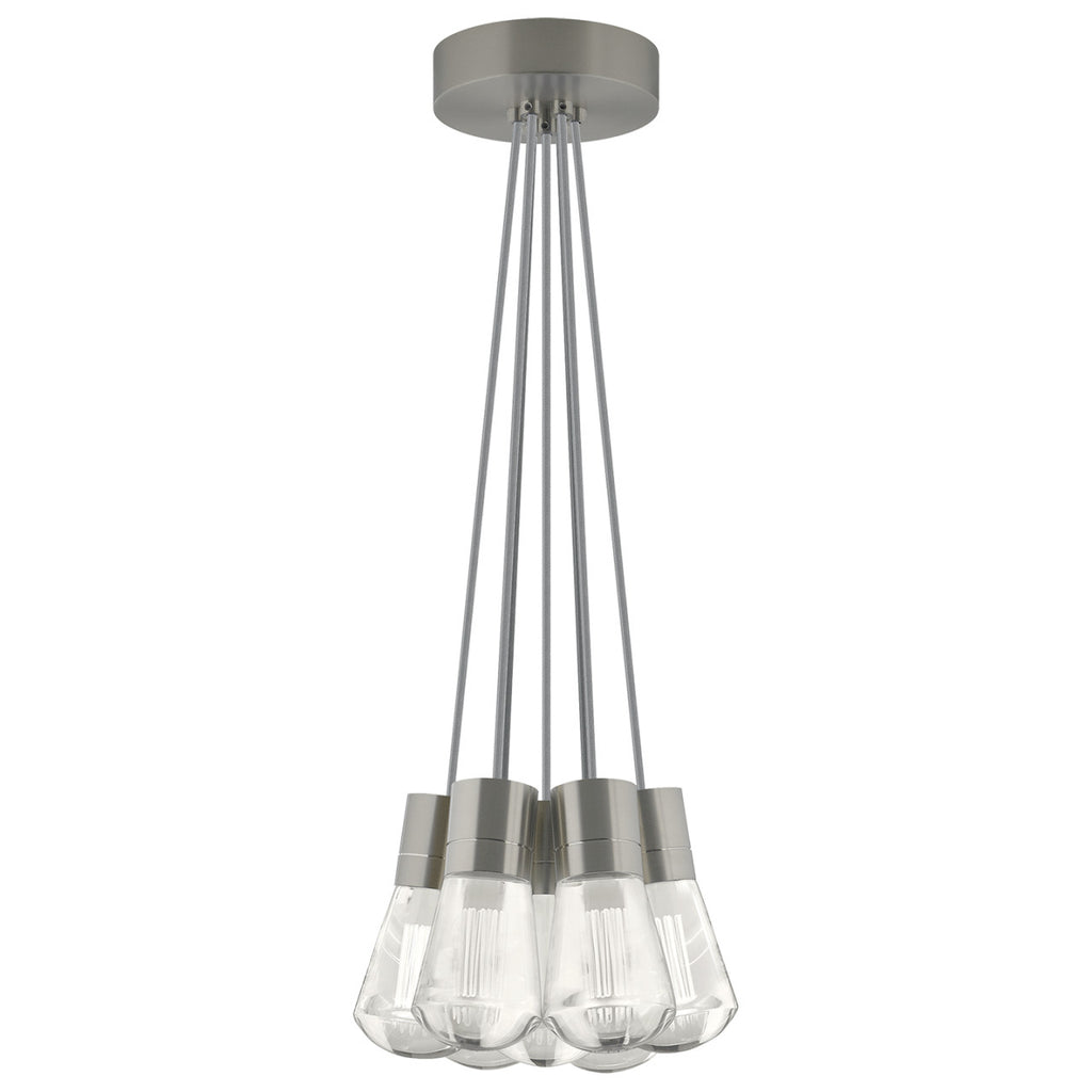 Alva Pendant, 7-Light, LED, Satin Nickel, 14"W (700TDALVPMC7OS-LED922 70EACK8)