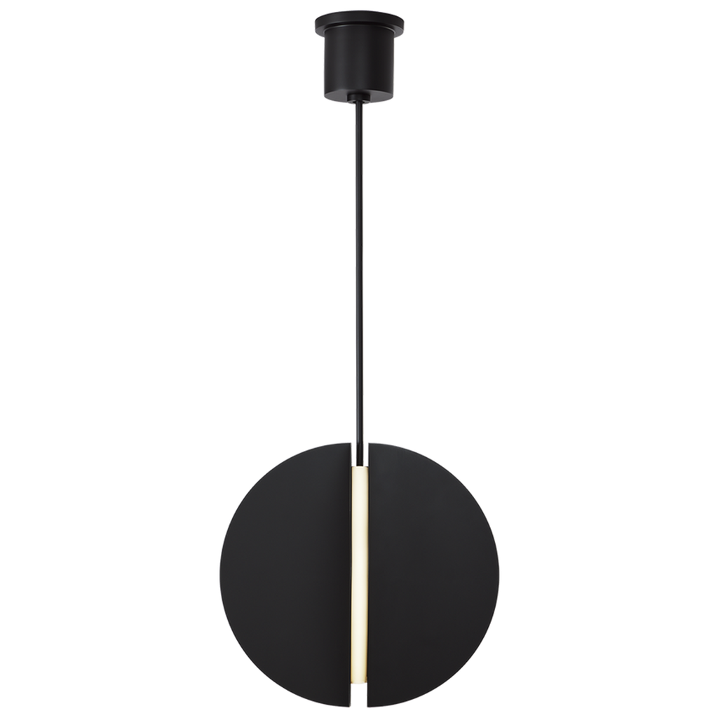 Bau Pendant, 1-Light, Nightshade Black, 18"W (700TDBAU18B-LED930 70PDEVV)
