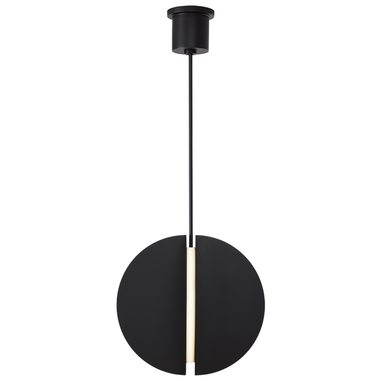 Bau Pendant, 1-Light, Nightshade Black, 18"W (700TDBAU18B-LED930 70PDEVV)