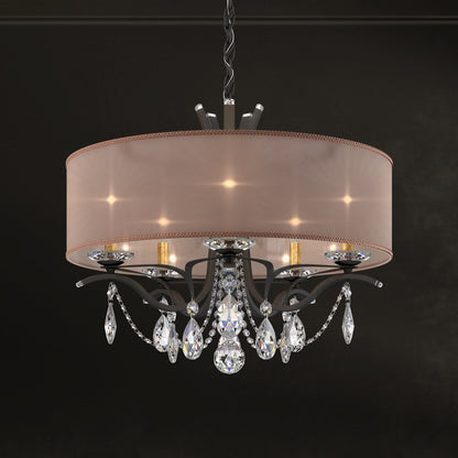 Schonbek Va8305N-51H3 5 Light Crystal Chandelier, BlackBy Schonbek