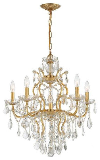 Crystorama 4455-ga-cl-s-xb-5912-WB Filmore 6-Light ChandelierBy Crystorama Lighting