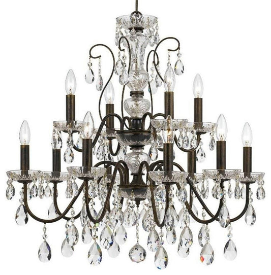 Crystorama 3029-EB-CL-S Butler - 12 Light ChandelierBy Crystorama Lighting