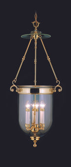 Jamestown Chandelier, 6-Light, Mahogany Bronze, Clear Glass Urn Shade, 20"W (7406 MB R8MJ)