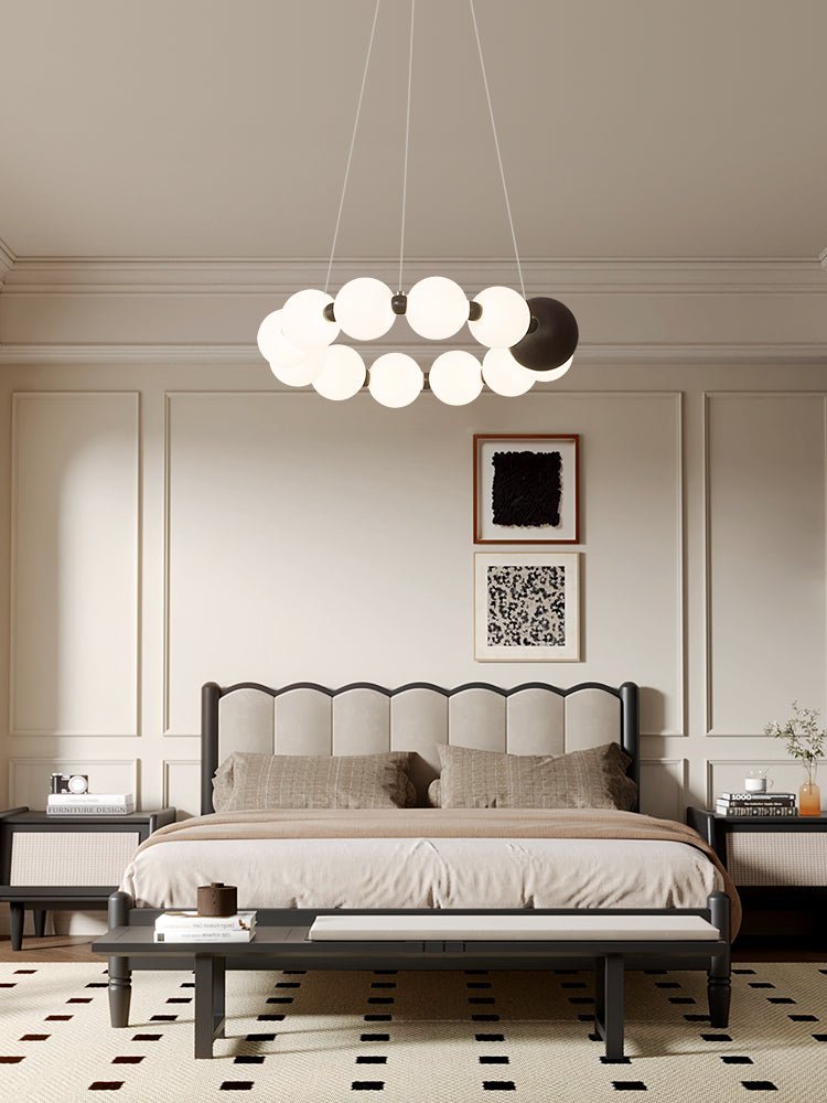 Celestial Bead Ring Chandelier