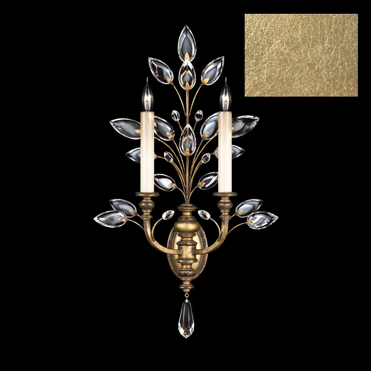 Crystal Laurel Wall Sconce