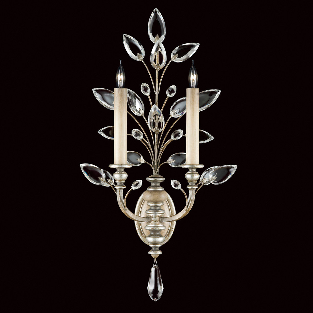 Crystal Laurel Wall Sconce