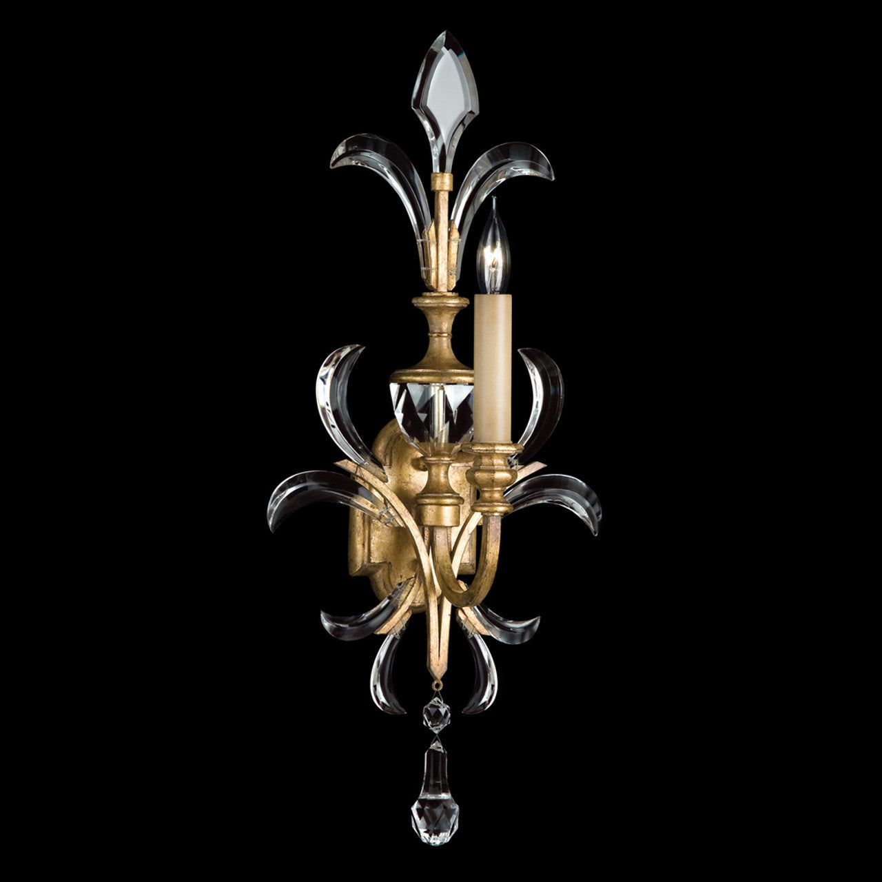 Crystal Laurel Wall Sconce