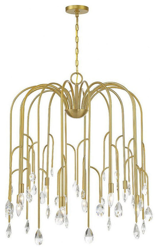 8 Light Chandelier In Modern Style-35.5 Inches Tall and 32 Inches WideBy Bailey Street Home