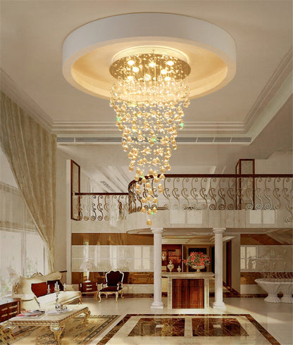 Le Tignet | Creative Large Raindrops Crystal Chandelier, 16 Bulbs, Warm LightBy Miron Demid LLC