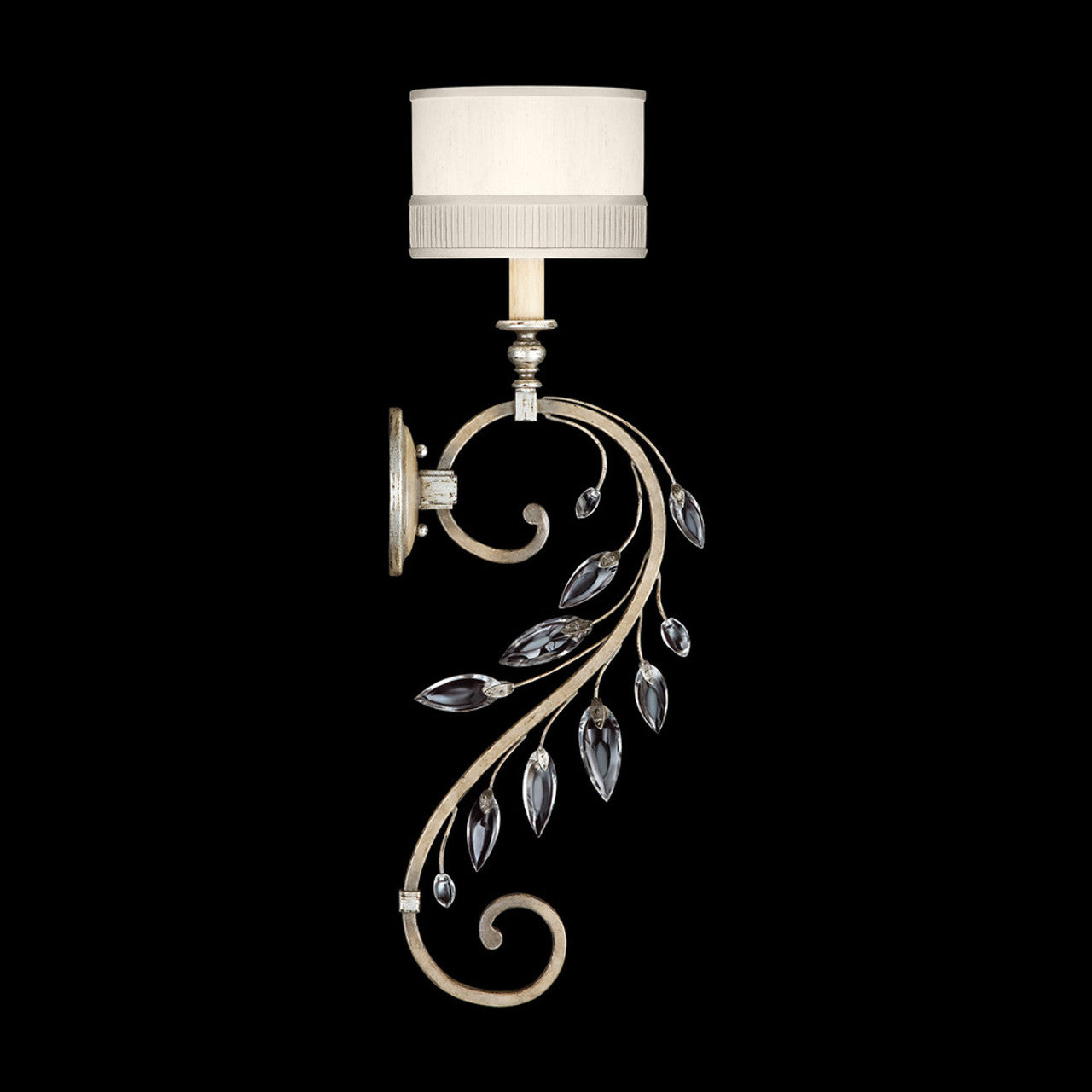 Crystal Laurel Wall Sconce