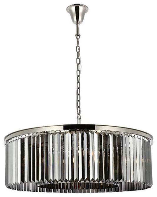 Urban Classic Sydney 10-Light Metal Royal Cut Chandelier in Polished NickelBy Urban Classic