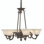 Napoleonic Chandelier, 6-Light, White, 28"W (7886 AS/WH YCWR)