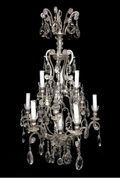 BETHEL INTERNATIONAL BET64PEW 10-Light Chandelier,PewterBy Bethel Intl.