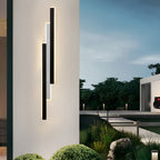 3-light Combined Linear Wall Lights 3-LED Rectangle Bar Outdoor Wall Light