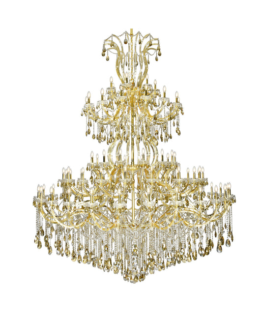 Elegant Lighting 2803G120-GT/RC Maria Theresa 84 Light 96"W - GoldBy Elegant Furniture & Lighting
