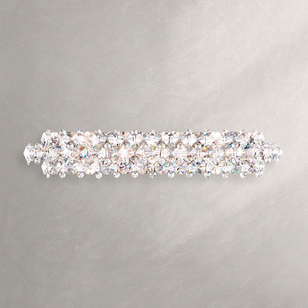 Schonbek Bn1236N-401S 7 Light Crystal Sconce, Polished Stainless SteelBy Schonbek