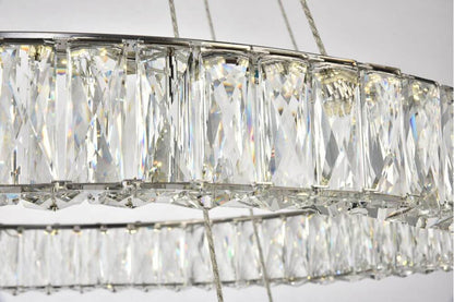 Elegant Lighting Monroe LED Chandelier, Chrome, 12.00By Elegant Furniture & Lighting