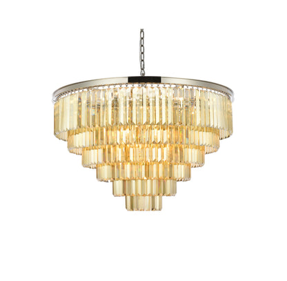 Elegant Lighting 1231D44-GT/RC Sydney 33 Light 44"W Crystal - Polished NickelBy Elegant Furniture & Lighting