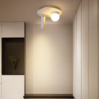 8'' Round Small Flush Mount Light with LED Bulb and Spotlight