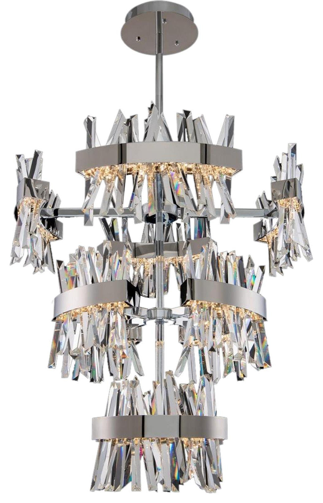Extra Large LED Foyer Light With CrystalBy KALCO LIGHTING