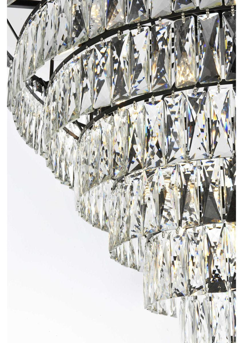 Josephine 29 Light Chandelier, BlackBy Elegant Furniture & Lighting