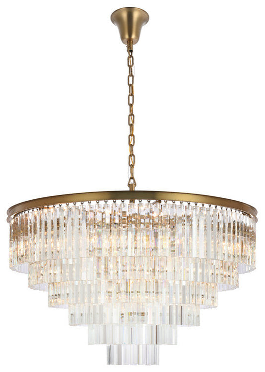 Elegant Lighting Sydney 44" Round Crystal ChandelierBy Elegant Furniture & Lighting