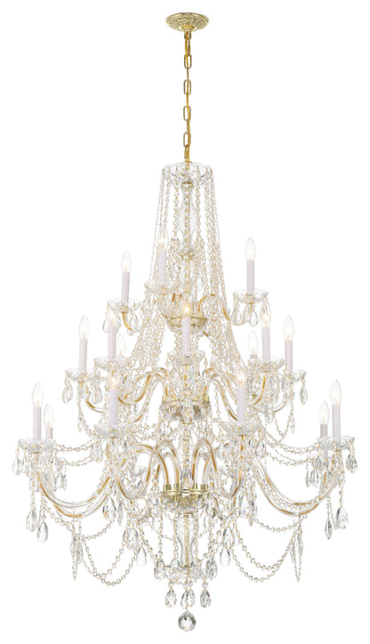Traditional Crystal 20-Light Polished Brass ChandelierBy Crystorama Lighting