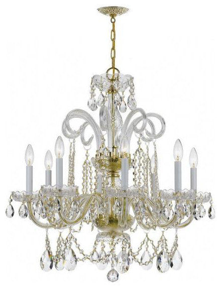 Crystal 8-Light Chandelier in Classic Style, 27"Wx27"HBy Crystorama Lighting