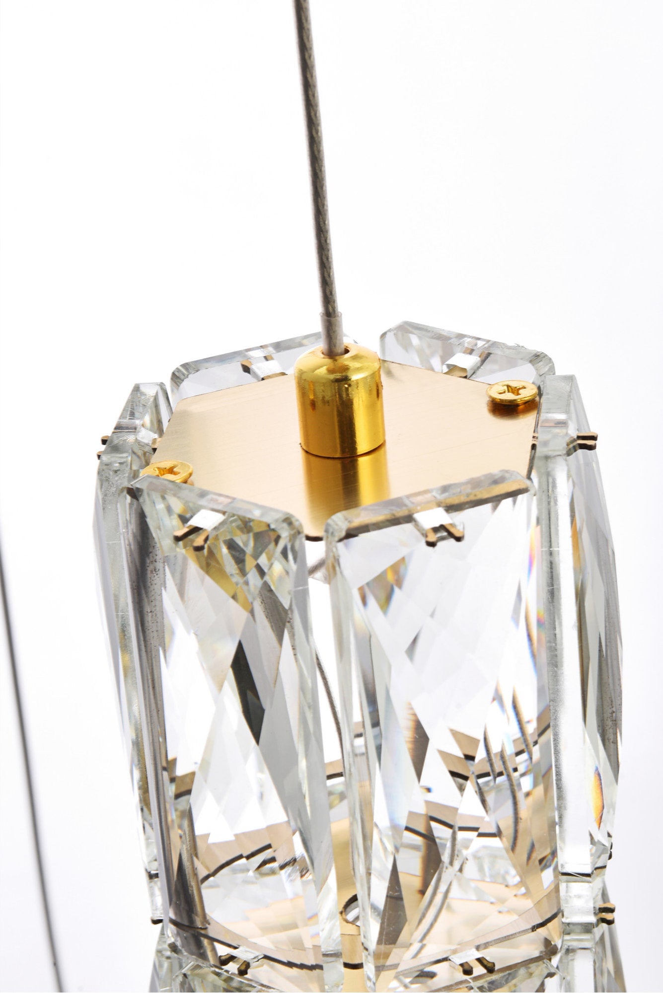 Elegant Lighting 3500D38 Polaris 20 Light 38"W LED Crystal - ChromeBy Elegant Furniture & Lighting