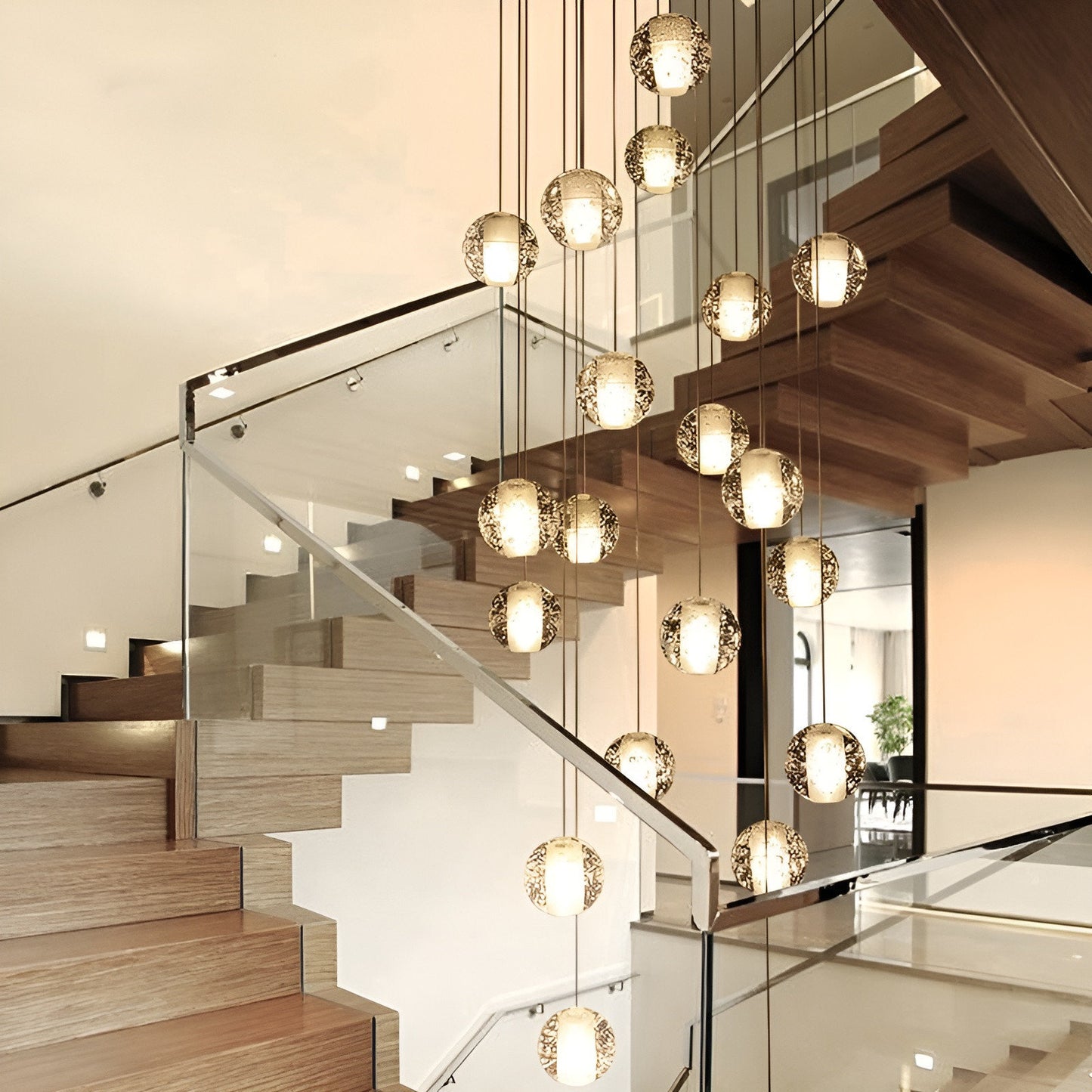 Lenno | Crystal Hanging Light Fixture, 25 LightsBy Miron Demid LLC